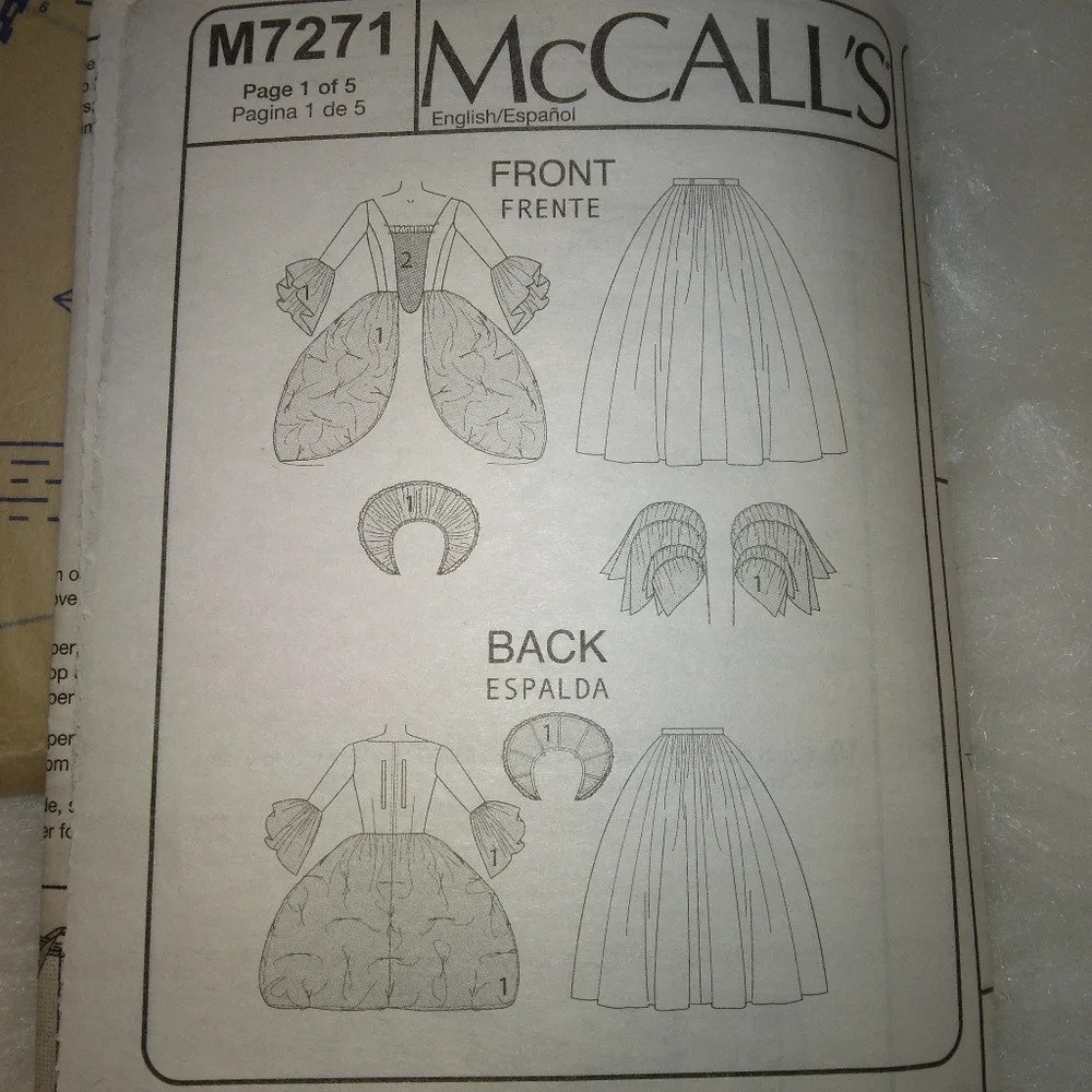 MCCALL'S M7271 Misses' Angel, Fairy God Mother, Good Witch Costume Sz 6-…